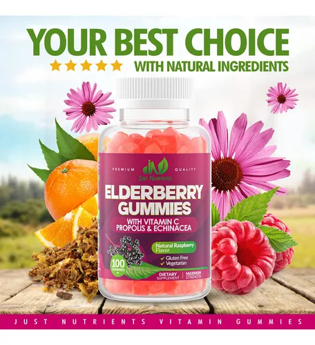 Gomitas Sambucus De Sauco Con Vitamina C, Equinacea, Propole