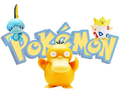 Imagem 1 de 5 de Pokémon Trio Psyduck Battle Figure Set Articulada Sunny 2603