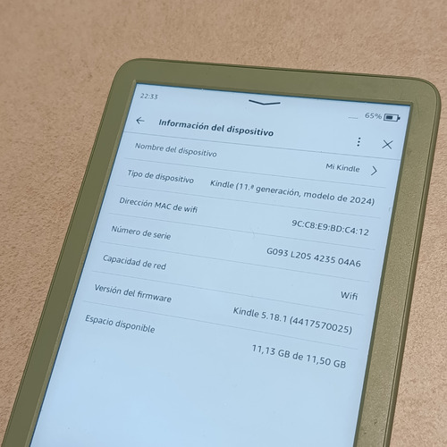Kindle 11va Generacion 2024 12gb Ereader Amazon Kindle 6'' Agua (Usado)