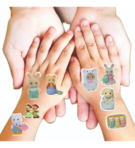 Tatuajes Temporales Sylvanian Families Ternurines 30 Pzs Ternurines
