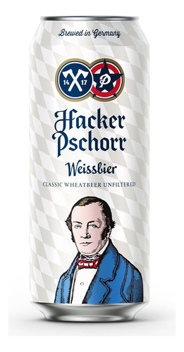 Cerveza Hacker Pschorr Weissbier Lata