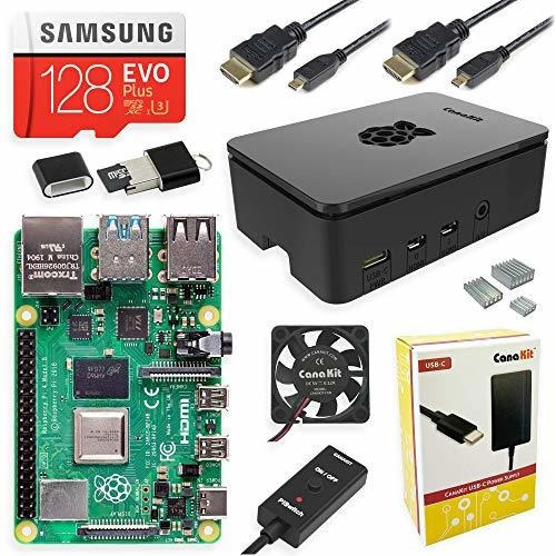 Canakit Raspberry Pi 4 Kit Extremo De 8 Gb - Edicion De 128