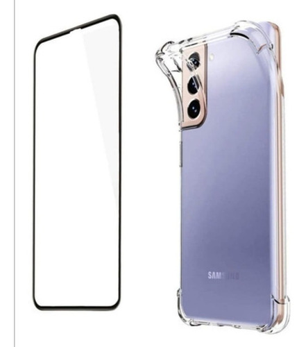 Pack Carcasa Para Samsung A22 Transparente + Lamina Vidrio