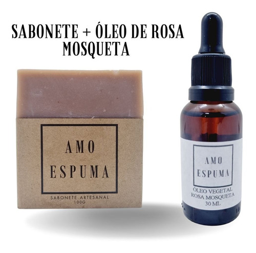 Kit Óleo Rosa Mosqueta E Sabonete Rosa Mosqueta Clareador