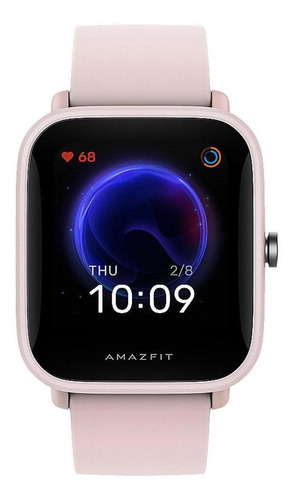 Imagen 1 de 4 de Smartwatch Amazfit Basic Bip U Pro 1.43" caja de policarbonato pink, malla pink de goma de silicona A2008