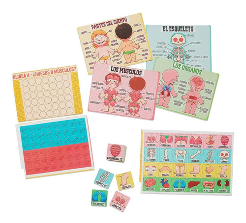 Juego De Mesa Infantil Didáctico 3 En 1 Cuerpo Humano