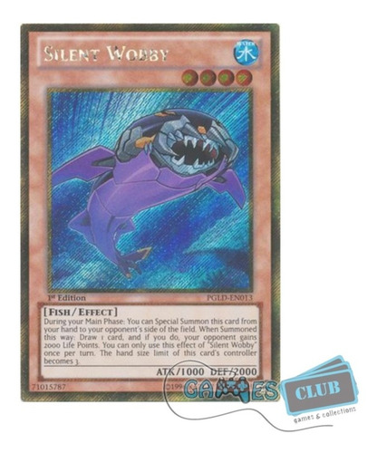 Yugioh! Silent Wobby - Pgld (gold Rare)