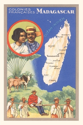 Libro Vintage Journal Travel Poster For Madagascar - Foun...