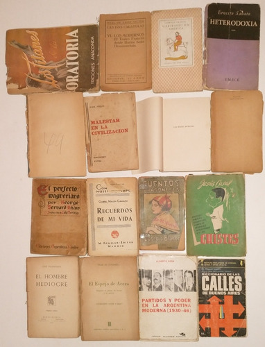 16 Libros:literatura / Biografia / Cuentos /chistes/politica (Usado)