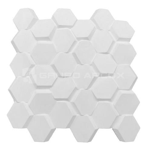 Imagen 2 de 6 de Panel 3d Muro Beehiven Decorativo Yeso Interiores