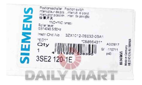 New In Box Siemens 3se2120-1e Roller Limit Switch Ssv