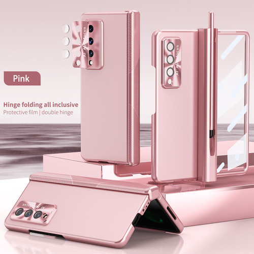 Funda Transparente Para Teléfono Samsung Galaxy Z Fold 3 Y 4 Color Rosa For Galaxy Z Fold 3