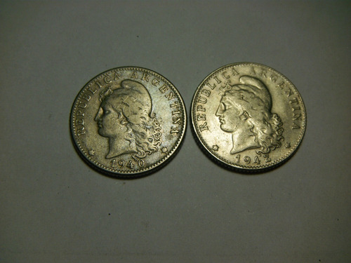 Monedas Argentinas 20 Centavos 1940/2  Lotesito