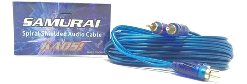 Cable Rca Interconexión Audio Blindado En Espiral De 2 Canal