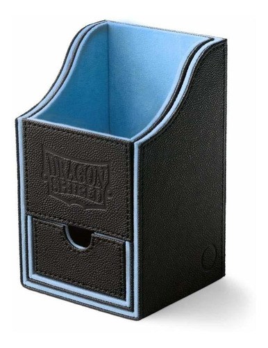Dragon Shield Nest Plus Deck Box Negro Azul Grande En 