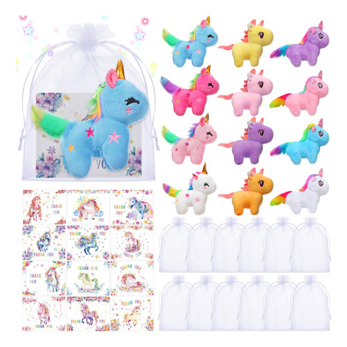 Liliful 12 Sets Los Favores De Fiesta De Unicornio Incluyen