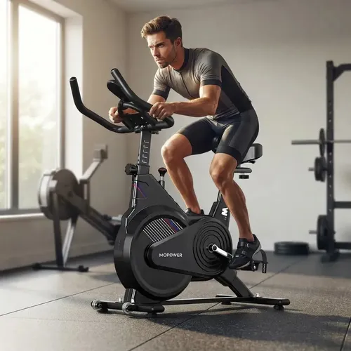 Bicicleta Spinning Python Fly Resitência Mecânico Preto 150kg