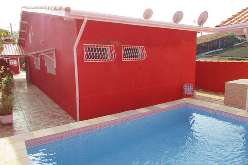 Imagem 4 de 14 de Casa Em Itanhaem Lado Praia 4 Quartos Piscina Churrasqueira 4 Vaga Ch202