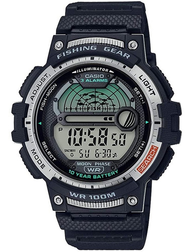 Reloj Casio Ws-1200h-1av. Pesca. Fases Lunares