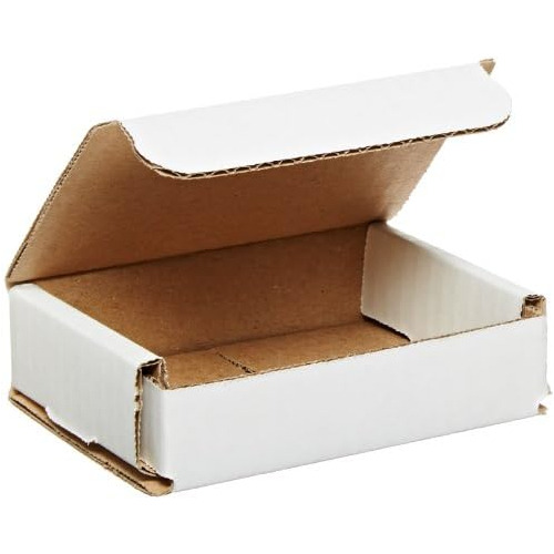 Cajas De Cartón Corrugado Blanco, 4 X 3 X 1 Pulgadas, ...