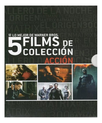 Pack Acción 5 Dvd 300/ Blade Runner/matrix/ El Origen/batman