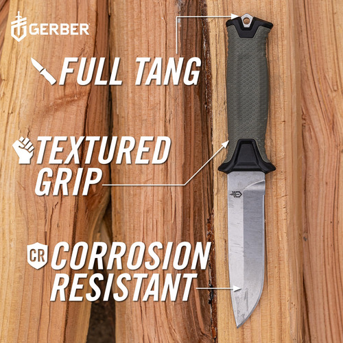 Cuchillo Gerber Gear Strongarm Fijo, Espiga Completa, Idea