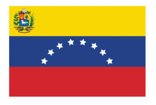 Bandera De Venezuela 8 Estrellas Y Escudo 3x2 M Poliéster