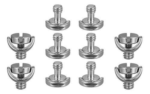 Imagen 2 de 6 de 10 Unids 1/4 -20 D Eje D Montaje Tornillo Adaptador Trípode
