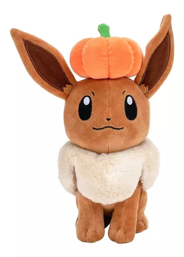 Eevee Pelúcia Pokémon Halloween Original Wct 21cm Ediç. Ltda