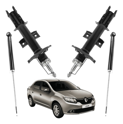 Kit Amortiguadores Renault Logan 2007 - 2011 Alta Calidad