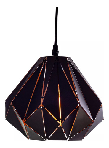 Lámpara Colgante De Techo Golden Black Cgc01 Lucency