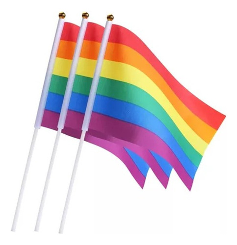 Pack Banderines Pride Orgullo Gay Lgbt Bandera Arcoiris