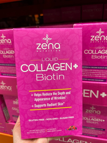 Zena Colageno Líquido + Biotin 90 Servicios 900ml 