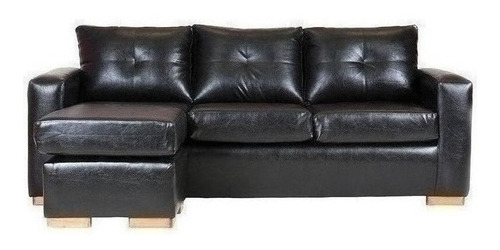 Seccional Multiposiciones Pu Negro / Muebles América