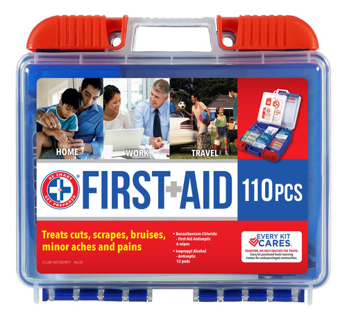 Be Smart Get Preparado 100 piezas Kit De Primeros Auxilios.