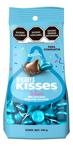 Chocolate Hershey´s Kisses fiesta azul leche 190g