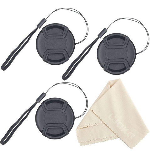 Paquete Con Tapa Para Lente 3 Pcs Tapas De Lentes Con Engan