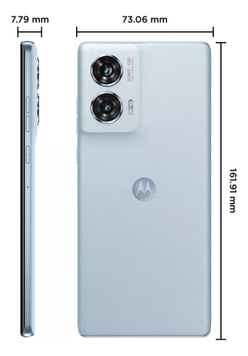 Smartphone Motorola Moto Edge 50 Fusion 5g 256 Gb 16 Gb (8gb Ram + 8 Gb Ram Boost) Camara 50mp Azul Ártico Con Audifonos Azul