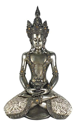 Diseño Toscano Tibetano Avalokitesvara Estatua De Buda, 22  