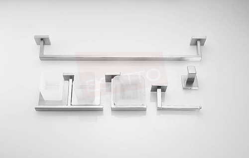 Esatto®set De 5 Accesorios Baño Cuadrados Acero Inox Ac-059