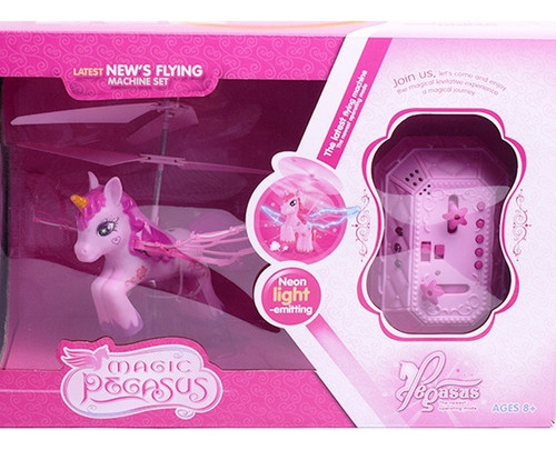 Pony Que Vuela A Radio Control Con Luz Magic Pegasus