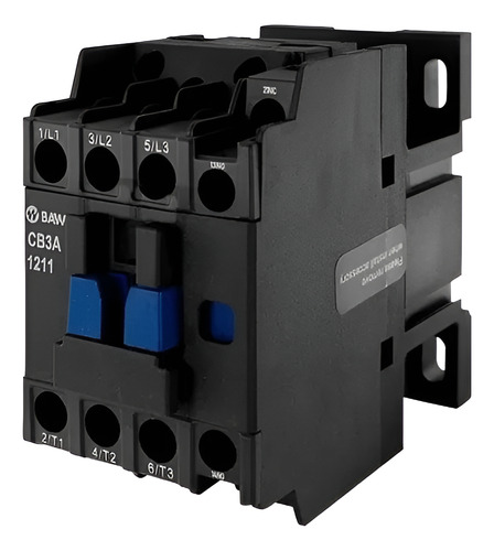 Contactor Tripolar 1hp Baw 5,5kw 12a 220vca Motor Pileta