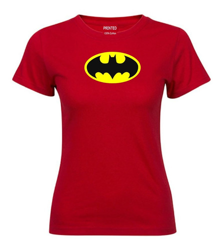 Polera Mujer Estampada Batman