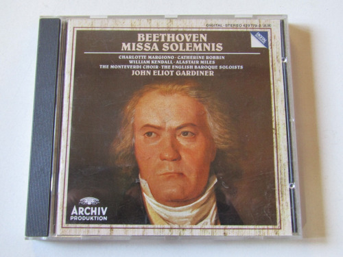 Cd Beethoven Misa Solemne Archiv Alemania 1990 Impecable