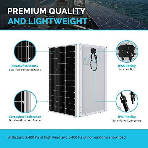 2 Paneles Solares De 100 W