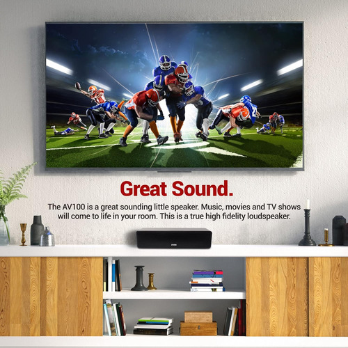 Barra De Sonido Para Tv Con 6 Niveles Zvox Accuvoice Av100