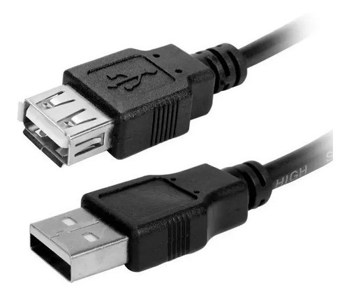 Cabo Midi Usb Para Teclado Roland Extensão Usb 2.0 Cor Preto