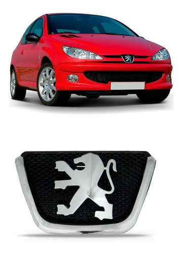 Emblema Dianteiro Da Grade Peugeot 206