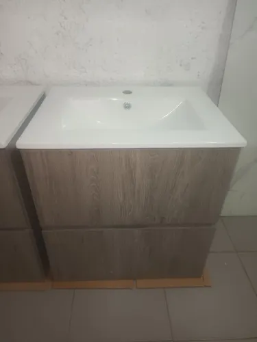 Mueble De Baño Aéreo Gris