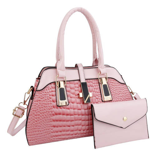 Set 2 Bolsas Mujer Moda Dama Crossbody Cosmetiquera Cartera